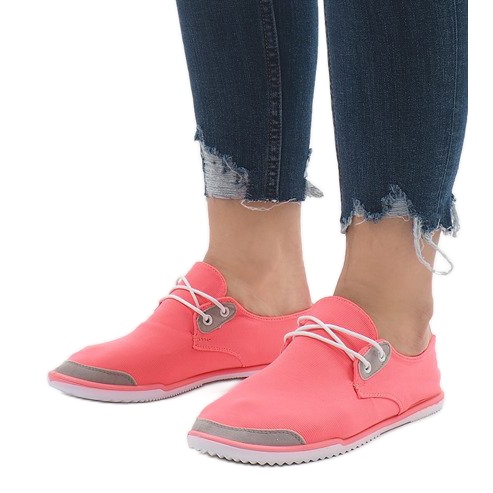 Tênis deslizante rosa 288-86 lycra multicolorido 1