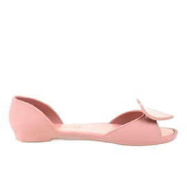 Bailarinas de borracha melissa rosa com um coração KM121-24 1 Bailarinas de borracha melissa rosa com um coração KM121-24 1