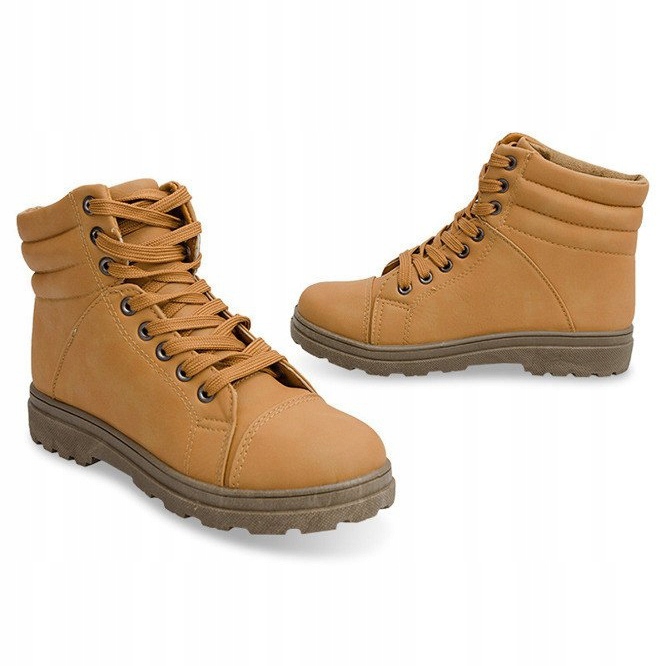 Botas de madeira Classic 1308 Camel marrom 2