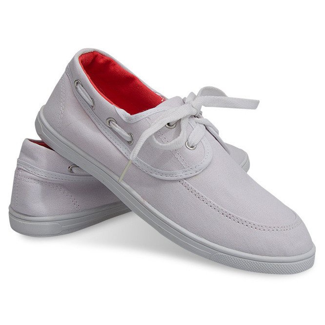 Tênis Mocassins De Tecido VB14 Branco 1