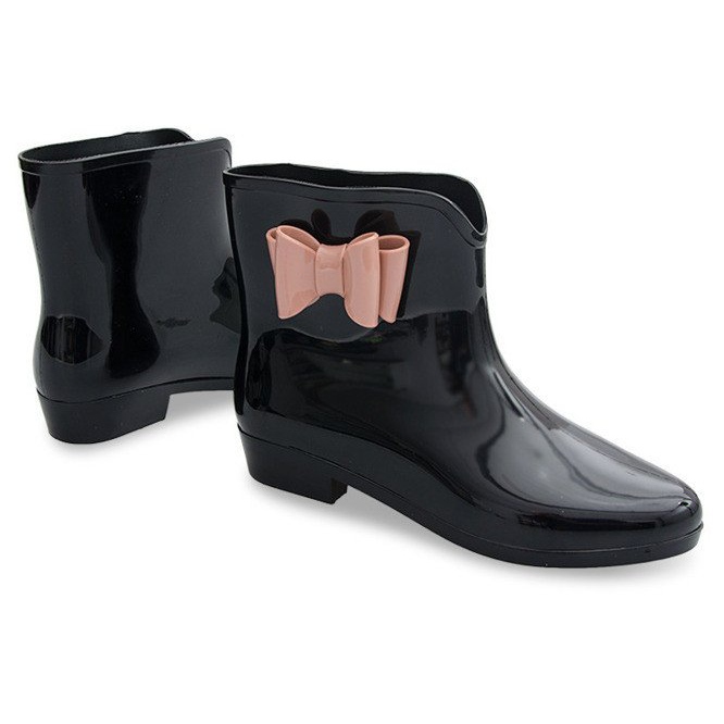 Botas Wellington com laço NEW2 Preto 1 Botas Wellington com laço NEW2 Preto 1
