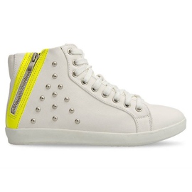 Tênis cano alto com tachas 6573 branco 2