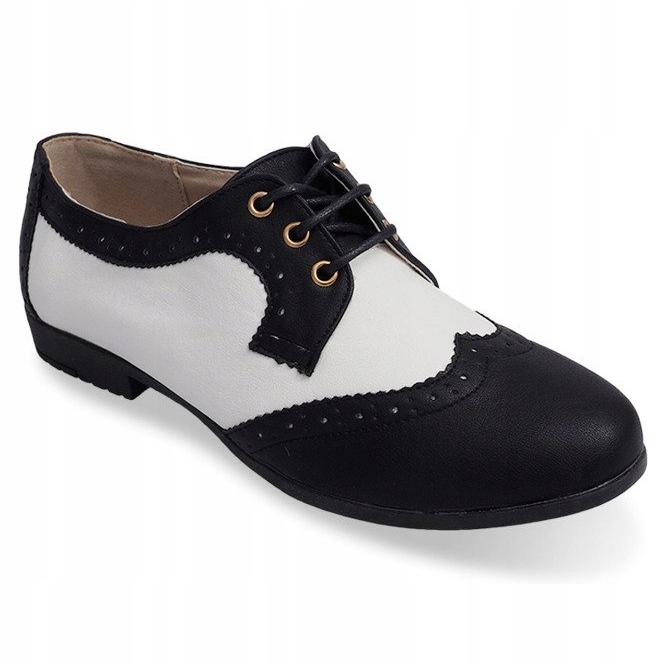 Sapatos Classic Jazz 4D85G Preto branco 1