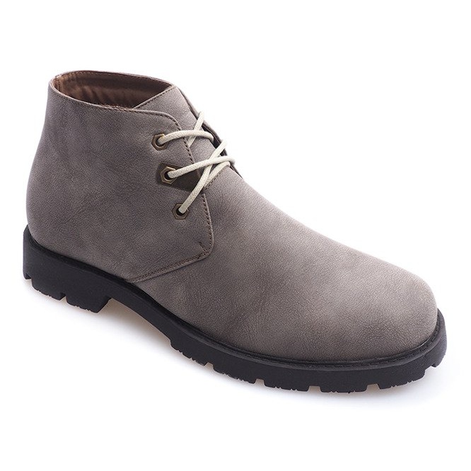 Sapatos de renda alta 81909 taupe cinza 1