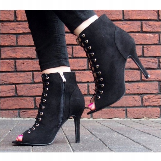 Botas / botas abertas Laila 5003 Preto 2