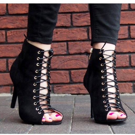 Botas / botas abertas Laila 5003 Preto 1