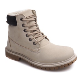 Botas de madeira de outono B788 bege 1