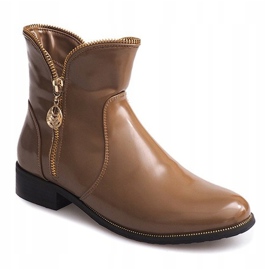 Botas lacadas e quentes QQ-47 Khaki multicolorido verde 2