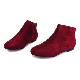 Botas de camurça Chelsea botas 7-106 vermelhas vermelho 1 Botas de camurça Chelsea botas 7-106 vermelhas vermelho 1