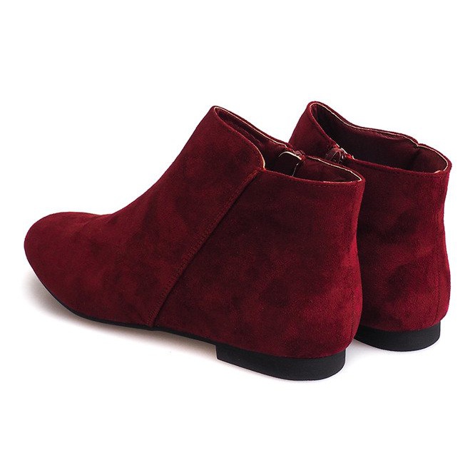 Botas de camurça Chelsea botas 7-106 vermelhas vermelho 2 Botas de camurça Chelsea botas 7-106 vermelhas vermelho 2