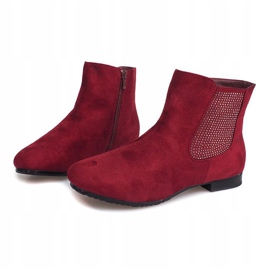 Botas de camurça Jodhpur 7-133 Claret vermelho 1 Botas de camurça Jodhpur 7-133 Claret vermelho 1