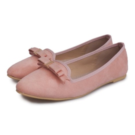 Bailarinas de camurça com arco 1188-20 rosa 1