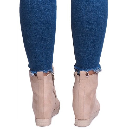 Tênis cunha 1867 bege 1 Tênis cunha 1867 bege 1