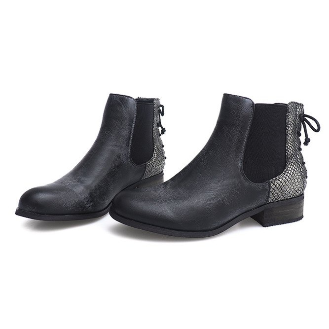 Botas Botas Jodhpur B150S-KB pretas preto 1