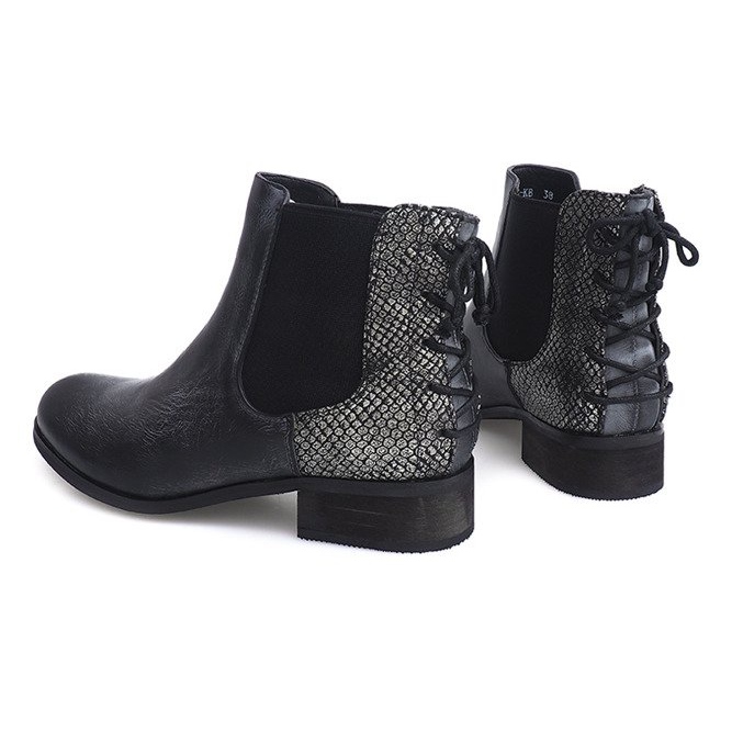Botas Botas Jodhpur B150S-KB pretas preto 2