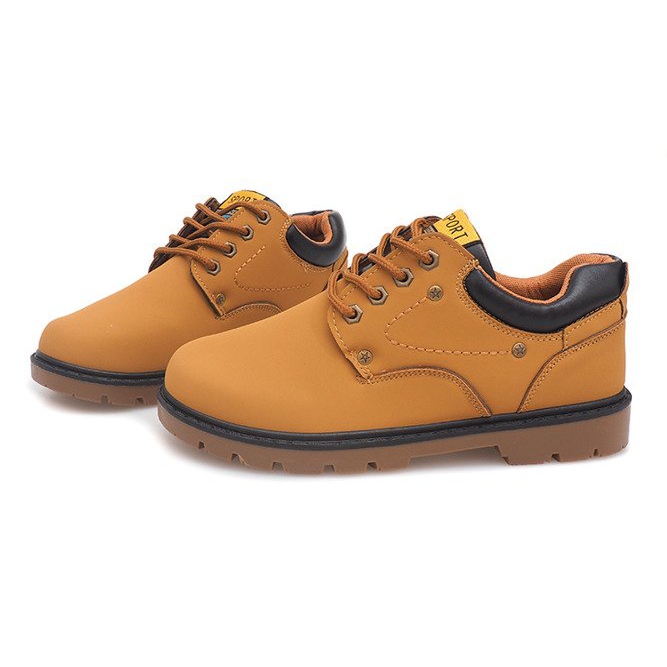 Botas clássicas Brogues JX-20 Camel marrom 2
