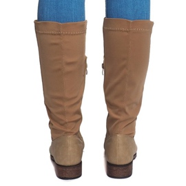 Botas altas quentes BL2838 cáqui verde 1