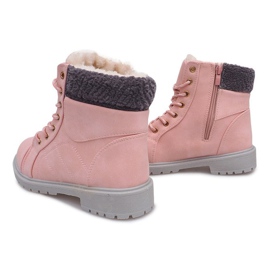 Botas de madeira quentes DD498-6 rosa 1