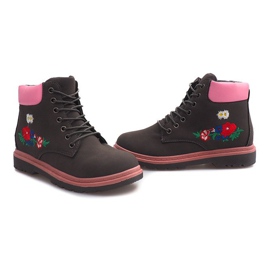 Botas de madeira isoladas SJ1669-6 cinza 1 Botas de madeira isoladas SJ1669-6 cinza 1