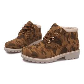 Timberki Trapery W-3056 Camel castanho 2