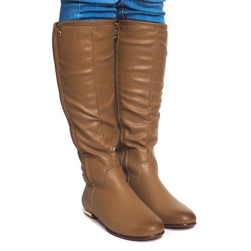 Botas de cano alto TL12865-18 Khaki multicolorido verde 1