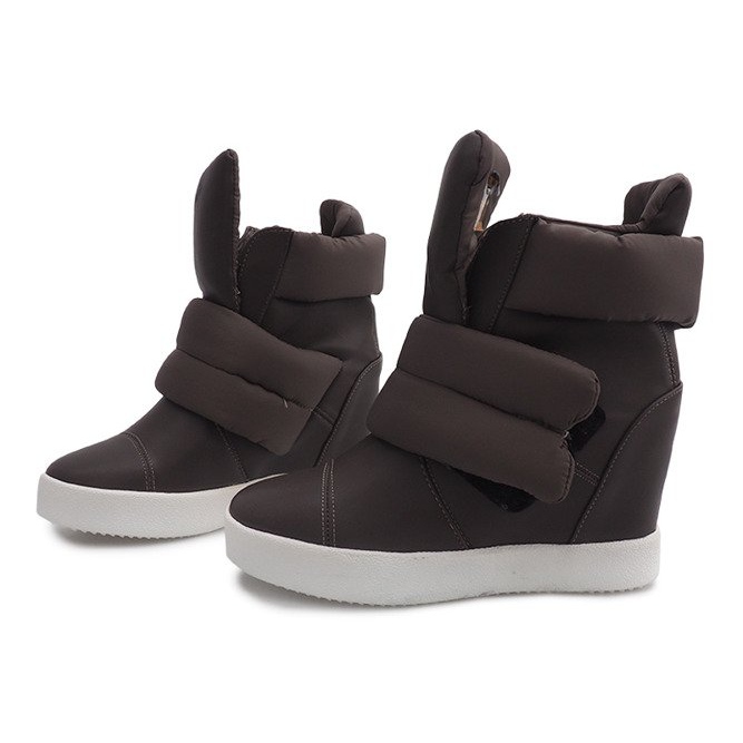 Tênis Quente Cunha 01-3 Khaki verde 1