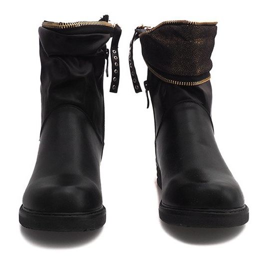 Botas quentes 7821 pretas preto 1