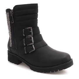 Botas Isoladas Com Fivela HQ42 Preta preto 1