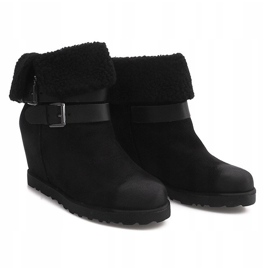 Botas Quentes em Cunha 18-8 Pretas preto 2