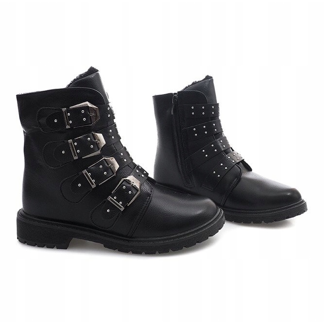 Botas Quentes Extravagantes TL0132-1 Preto 2 Botas Quentes Extravagantes TL0132-1 Preto 2