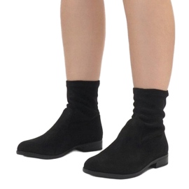 Botas de camurça Jodhpur XQ99 pretas preto 1