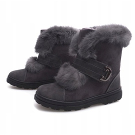 Warm Timberki Bows DD492-4 Gray cinza 1