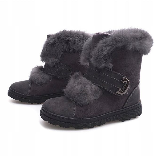 Warm Timberki Bows DD492-4 Gray cinza 1