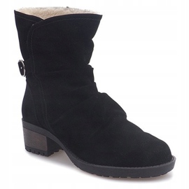 Botas de camurça com pele 1226-PA preta preto 1