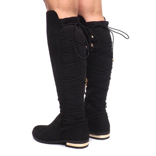 Botas de camurça Pompon G-42 Preto 2