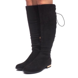 Botas de camurça Pompon G-42 Preto 1