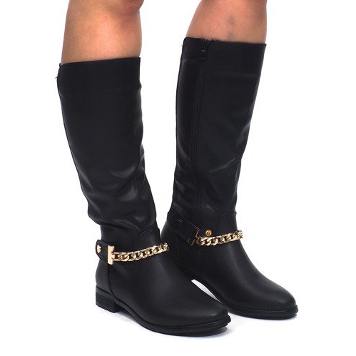 Botas Botas Saszki CD1402 Pretas preto 1