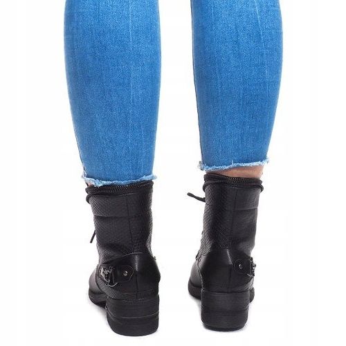 Botas com atacadores V-7 Pretas preto 2 Botas com atacadores V-7 Pretas preto 2