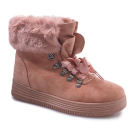 Botas Com Pele 8898 Rosa 1