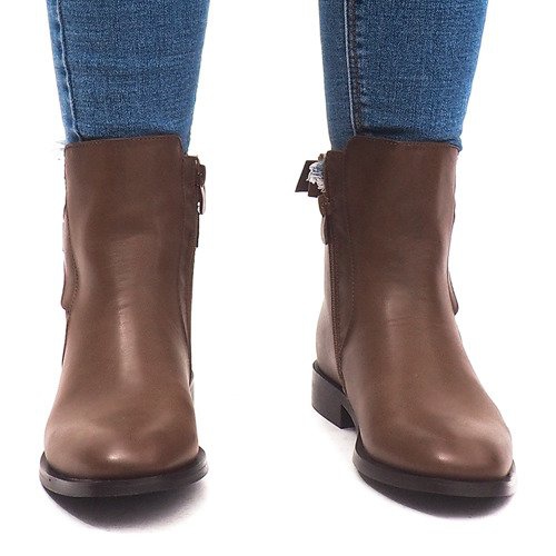 Botas sólidas e isoladas Chelsea 740 Camel castanho 2