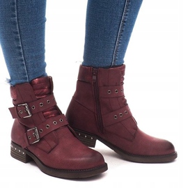 Botas Quentes Com Fivela M170 Winny vermelho 1