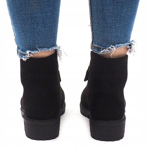 Botas de camurça AT-0625 pretas preto 2 Botas de camurça AT-0625 pretas preto 2