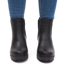 Botas quentes de salto DD5211-1 Preto 2