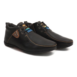 Botas de cano alto amarradas WF622-3 pretas preto 1 Botas de cano alto amarradas WF622-3 pretas preto 1