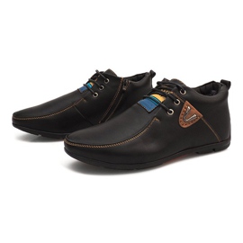 Botas de cano alto amarradas WF622-3 pretas preto 2 Botas de cano alto amarradas WF622-3 pretas preto 2