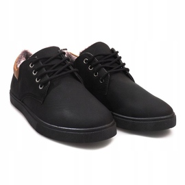 Tênis Quentes Com Pele E655-1 Preto 1
