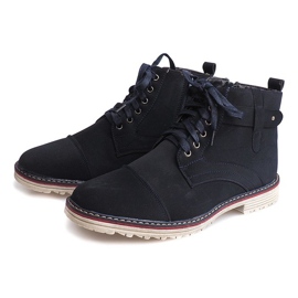 Sapatos de renda alta aquecidos M589 Granat azul marinho 1