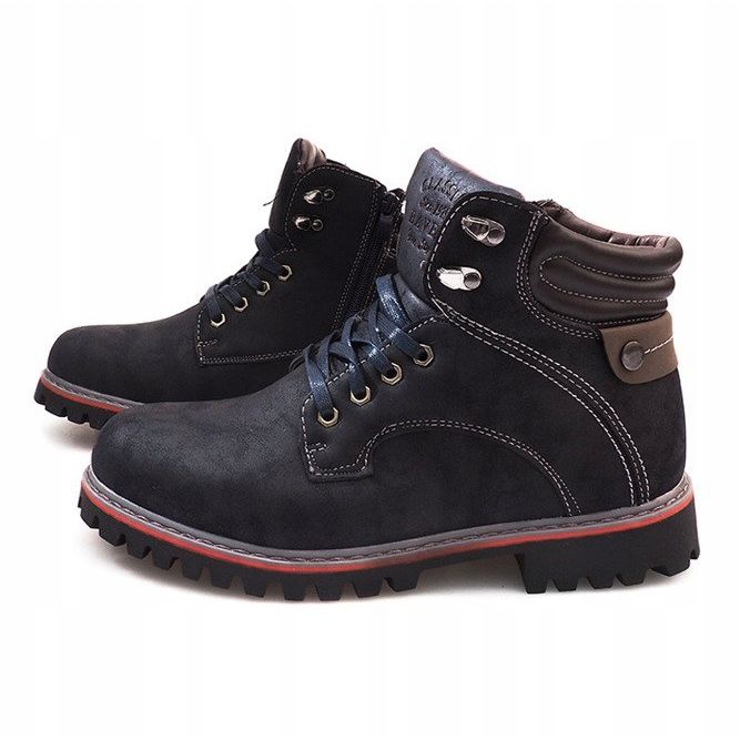 Botas quentes A177-17 azul marinho 1