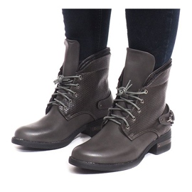 Botas elegantes V-7 cinza 2 Botas elegantes V-7 cinza 2