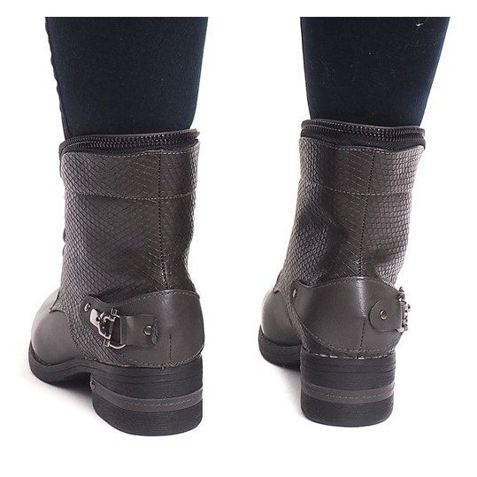 Botas elegantes V-7 cinza 1
